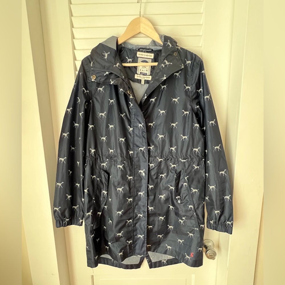 Joules dalmation dog raincoat
